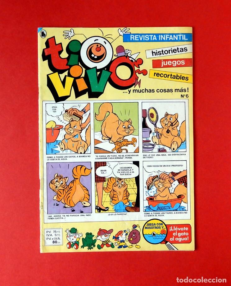 Tebeos: TIO VIVO - REVISTA INFANTIL - N&ordm; 6 - III &Eacute;POCA - 1&ordm; EDIC. 1986 - BRUGUERA -