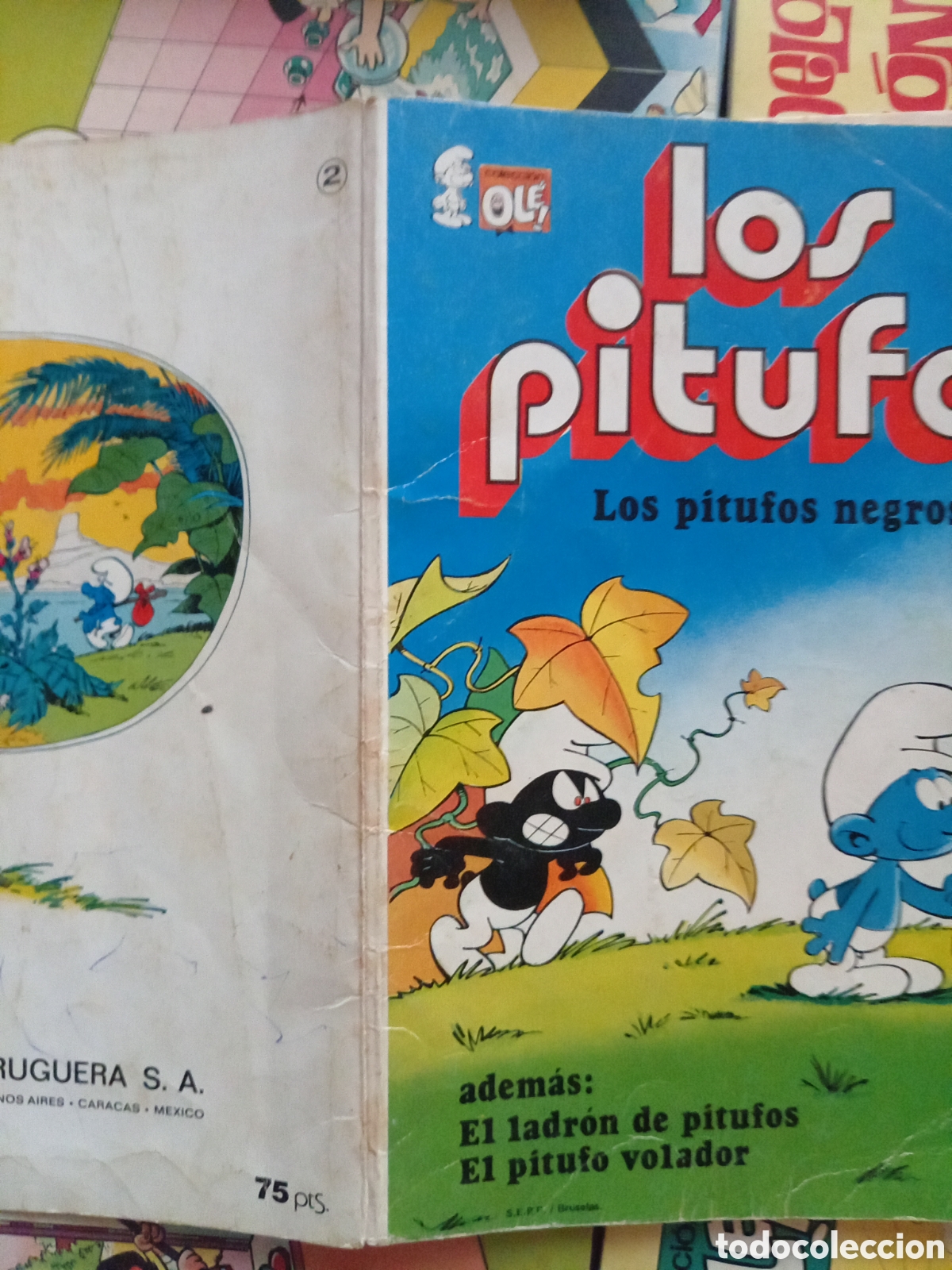 Tebeos: Colecci&oacute;n Ol&eacute; Los Pitufos 2 cj90 - Foto 3
