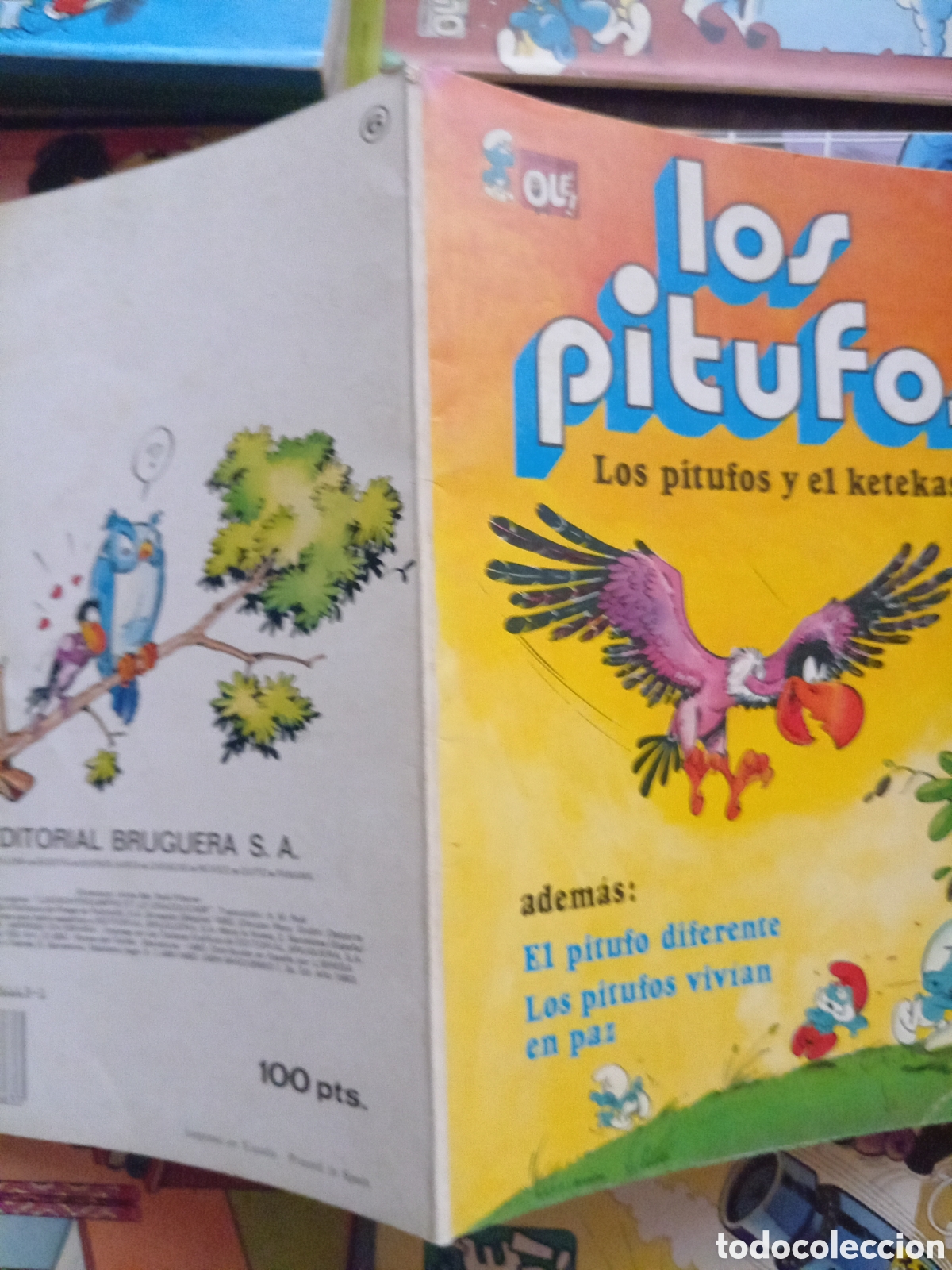 Tebeos: Colecci&oacute;n Ol&eacute; Los Pitufos 6 cj90 - Foto 3