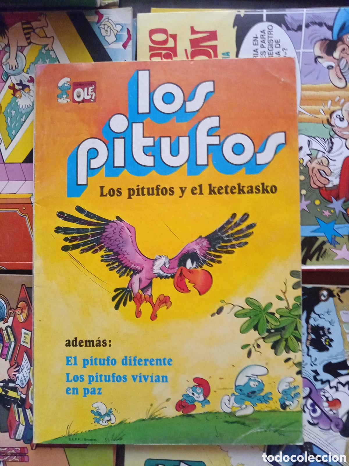 Tebeos: Colecci&oacute;n Ol&eacute; Los Pitufos 6 cj90 - Foto 1