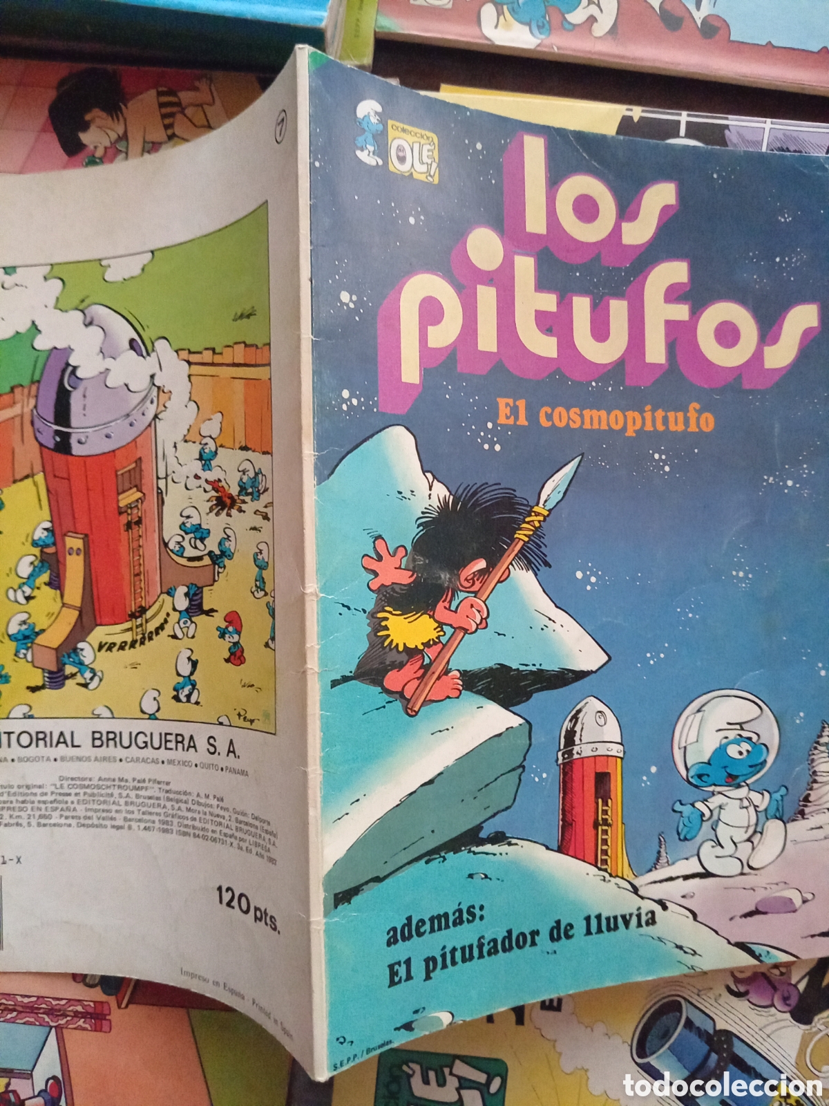 Tebeos: Colecci&oacute;n Ol&eacute; Los Pitufos 7 cj90 - Foto 3