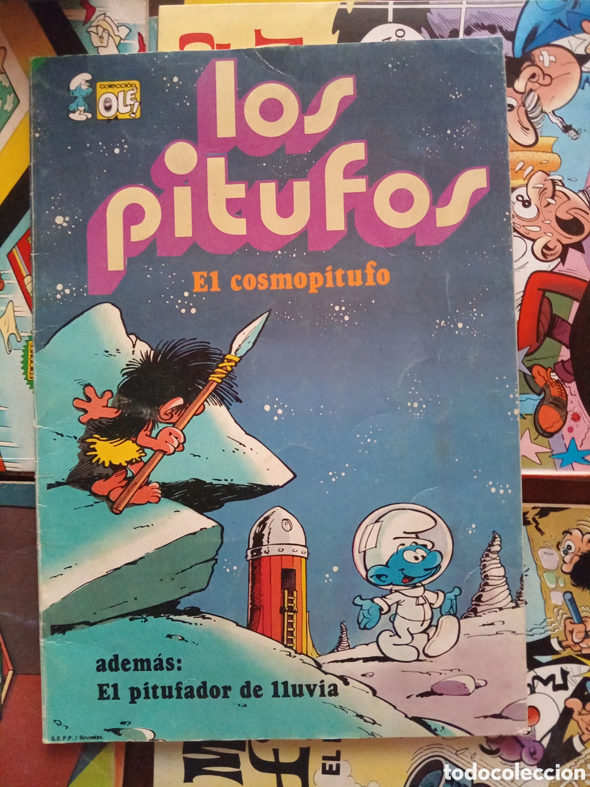 Tebeos: Colecci&oacute;n Ol&eacute; Los Pitufos 7 cj90 - Foto 1