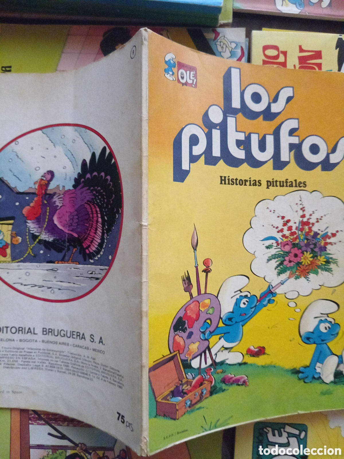 Tebeos: Colecci&oacute;n Ol&eacute; Los Pitufos 9 cj90 - Foto 3