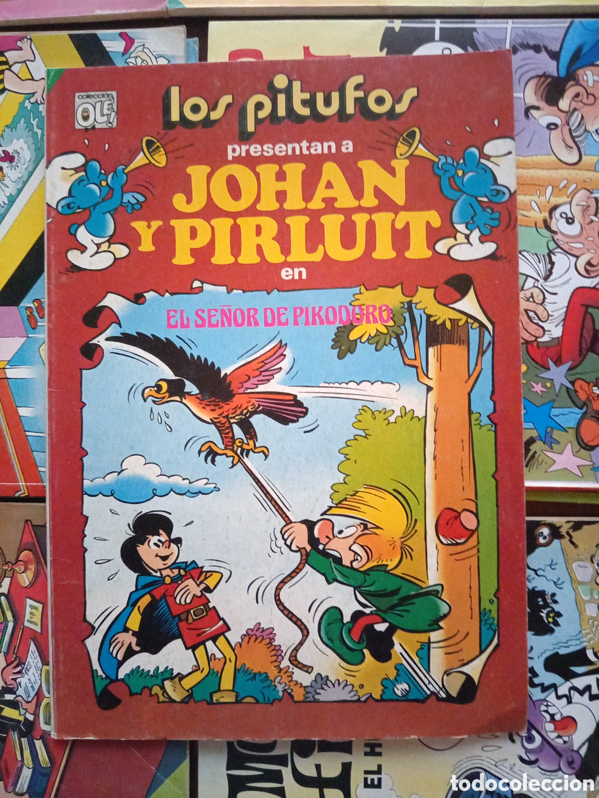 Tebeos: Colecci&oacute;n Ol&eacute; Los pitufos presentan a Johan y Pirluit 20 Primera edici&oacute;n cj91