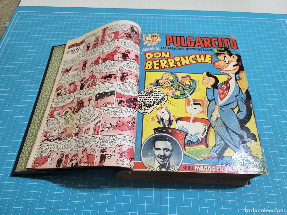 Tebeos: Pulgarcito, tomo con 46 tebeos. Bruguera. AL.