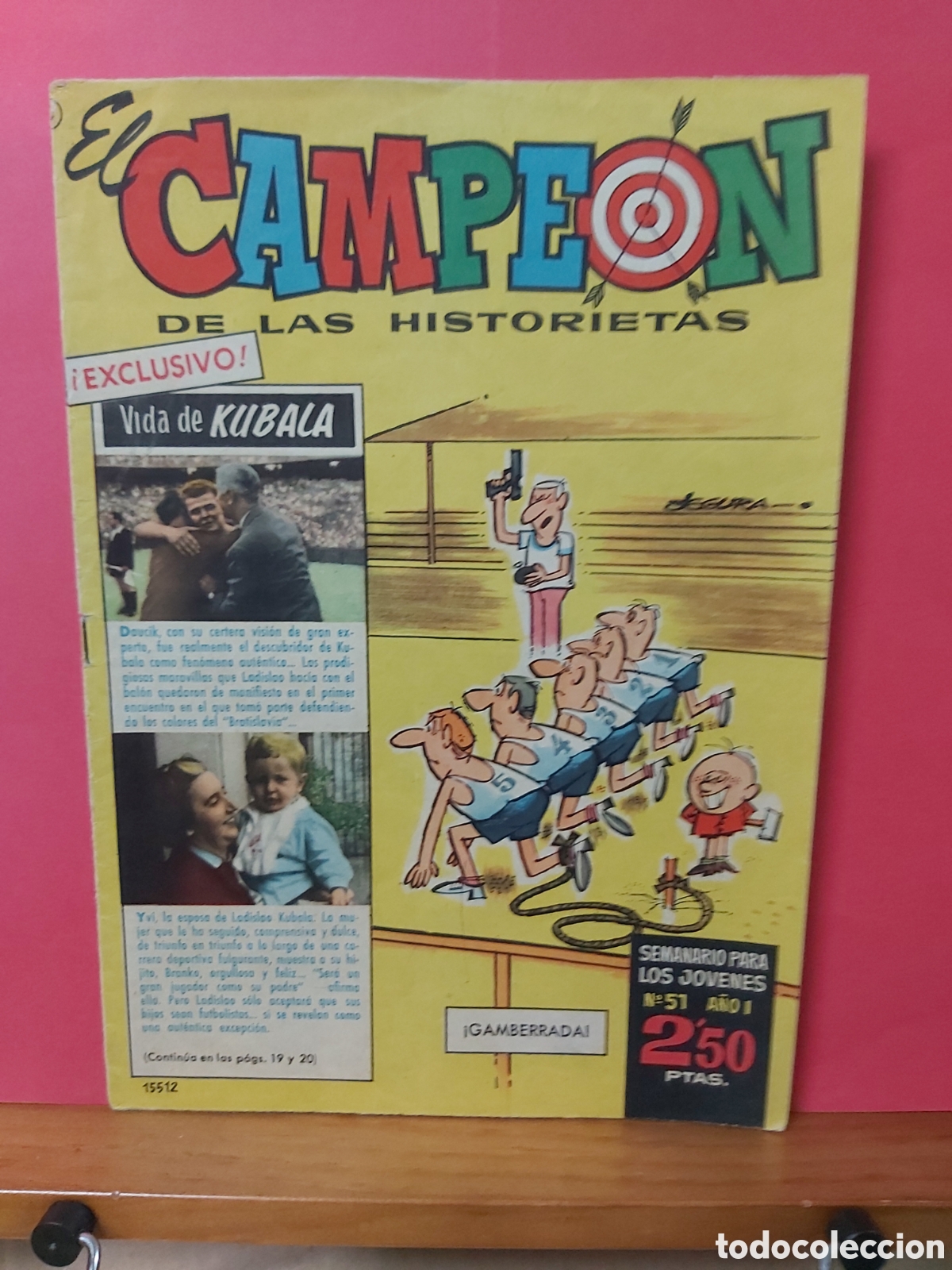 Tebeos: * EL CAMPEON DE LAS HISTORIETAS * N&ordm; 51 EXCELENTE * BRUGUERA 1960 *