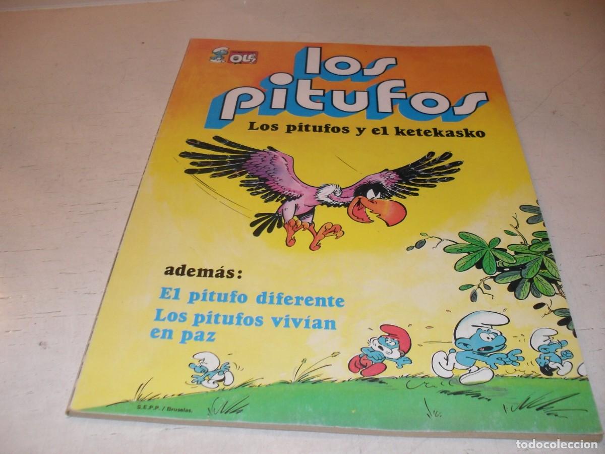 Tebeos: OLE LOS PITUFOS N&ordm; 6,1&ordf; EDICION,DE 20,LOS PITUFOS Y EL KETEKASKO.BRUGUERA,1980