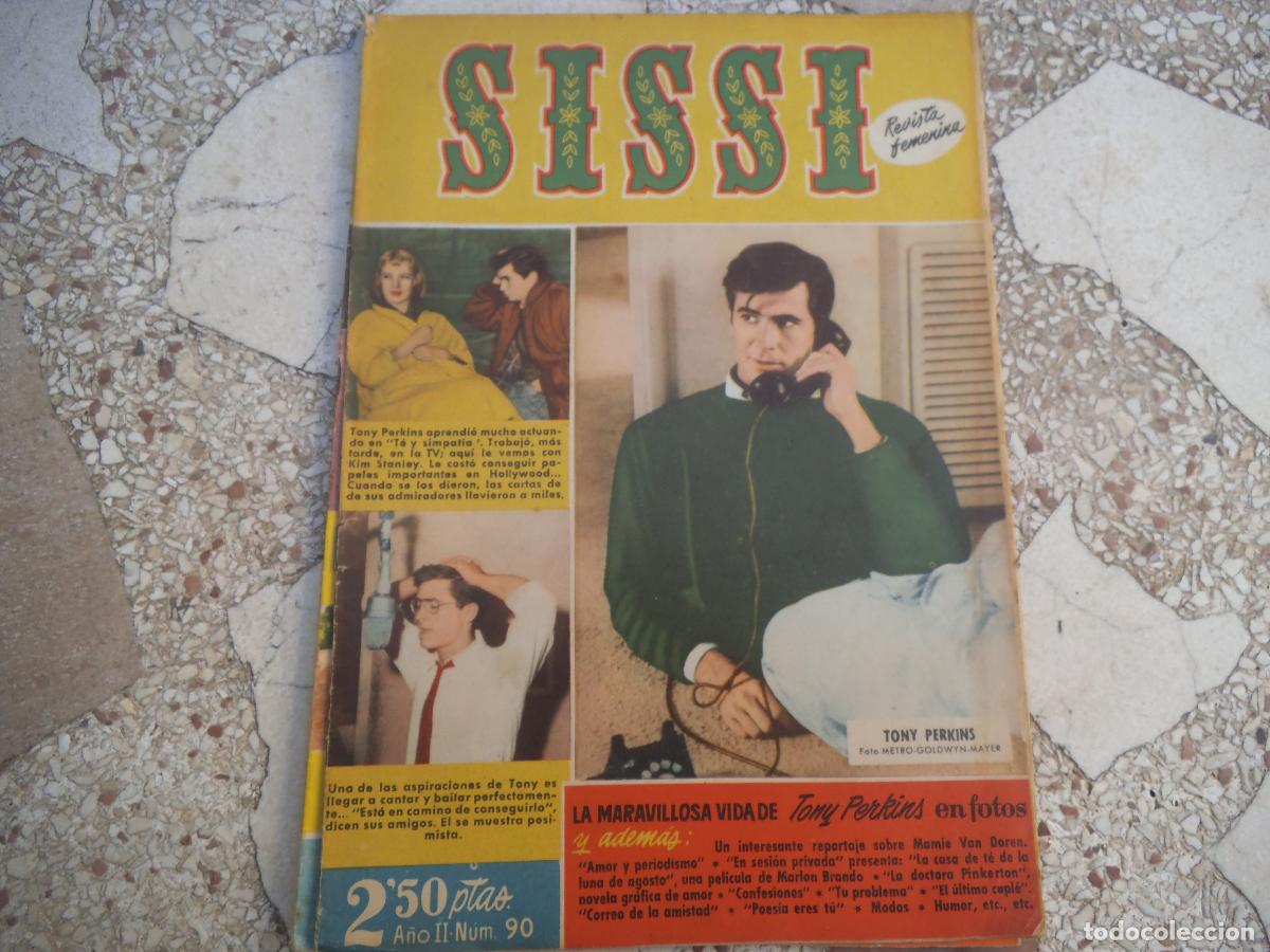 Tebeos: revista femenina, sissi n&ordm; 90, tony perkins, 1959