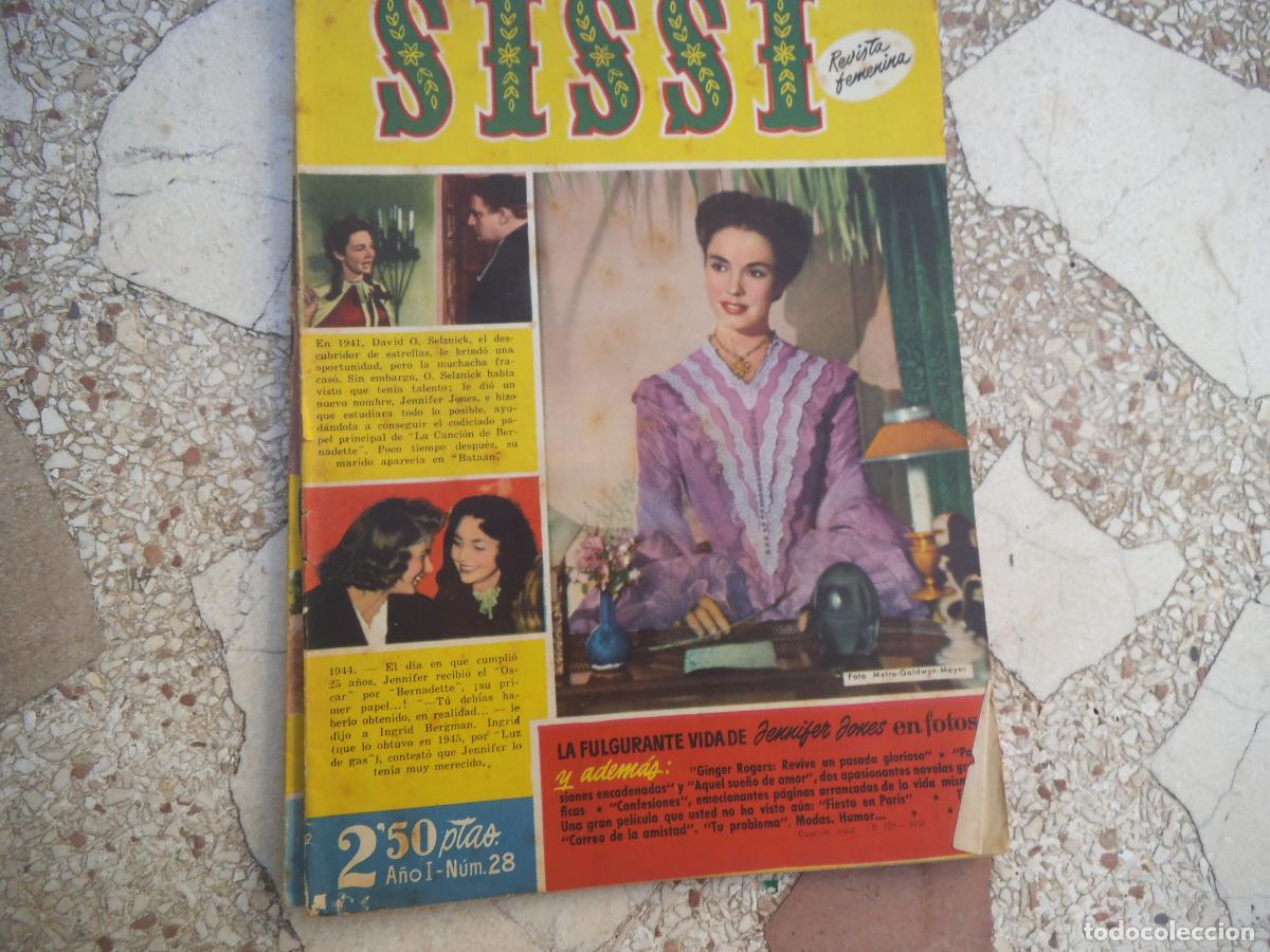 Tebeos: revista femenina, sissi n&ordm; 28, jennifer jones, 1958