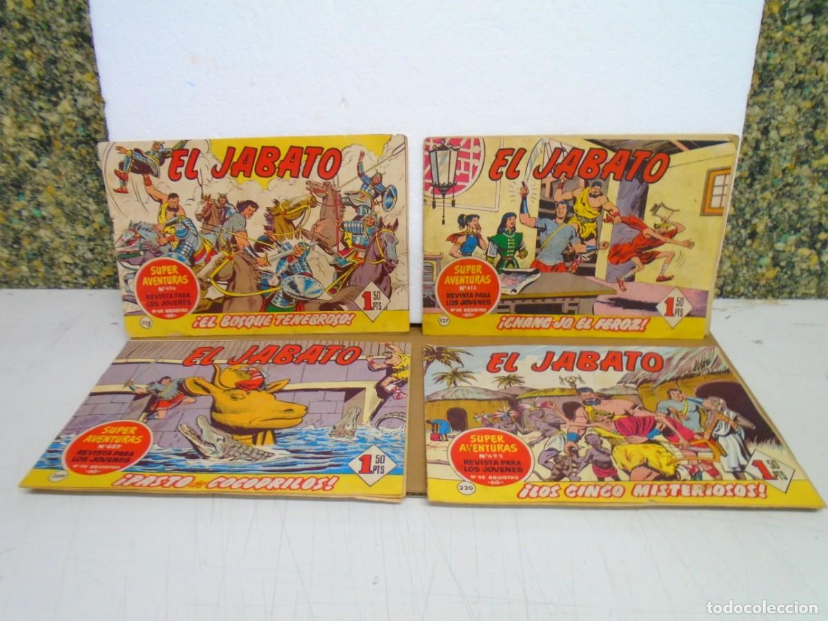 Giornalini: EL JABATO/EDIT.BRUGUERA,N&ordm; 127-154-209-220/ A&Ntilde;OS 60.