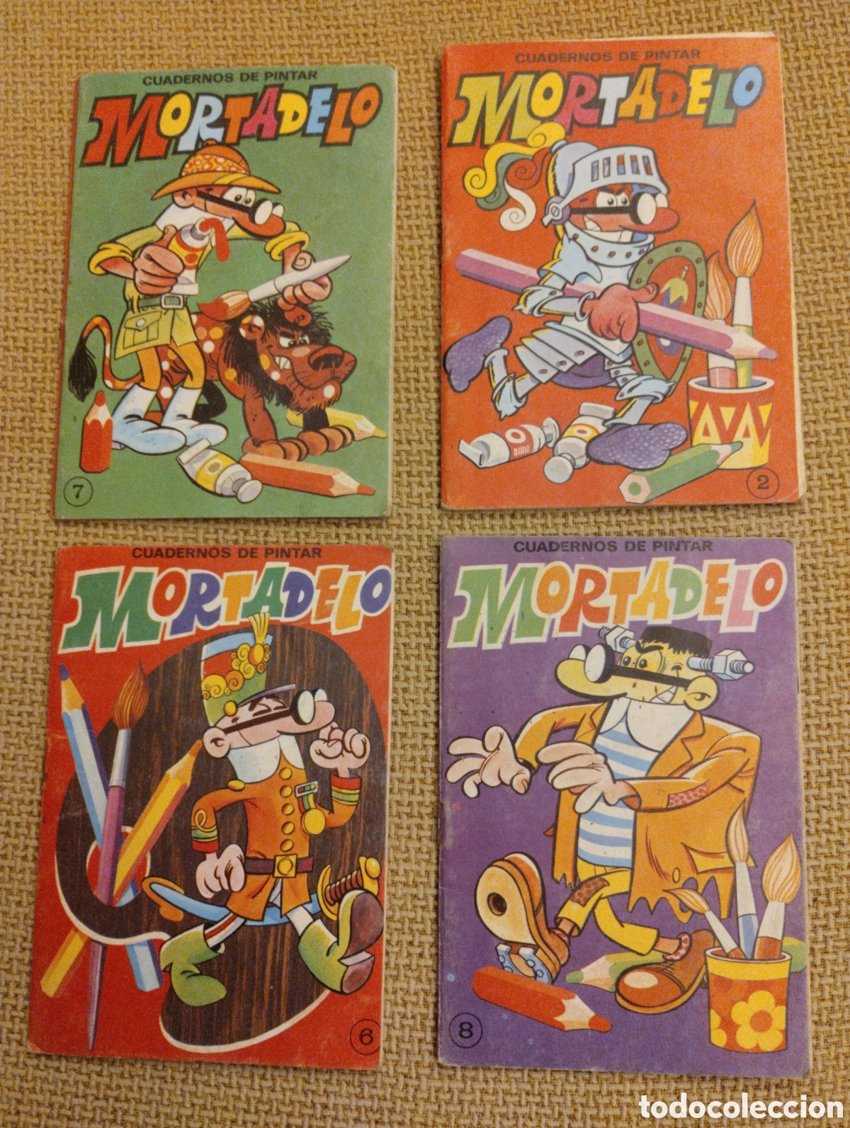 Tebeos: Lote cuadernos de pintar Mortadelo