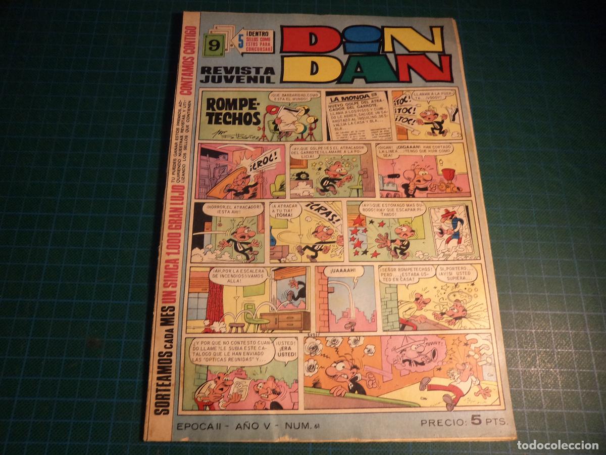 Tebeos: Din Dan. N&ordm; 61. Bruguera