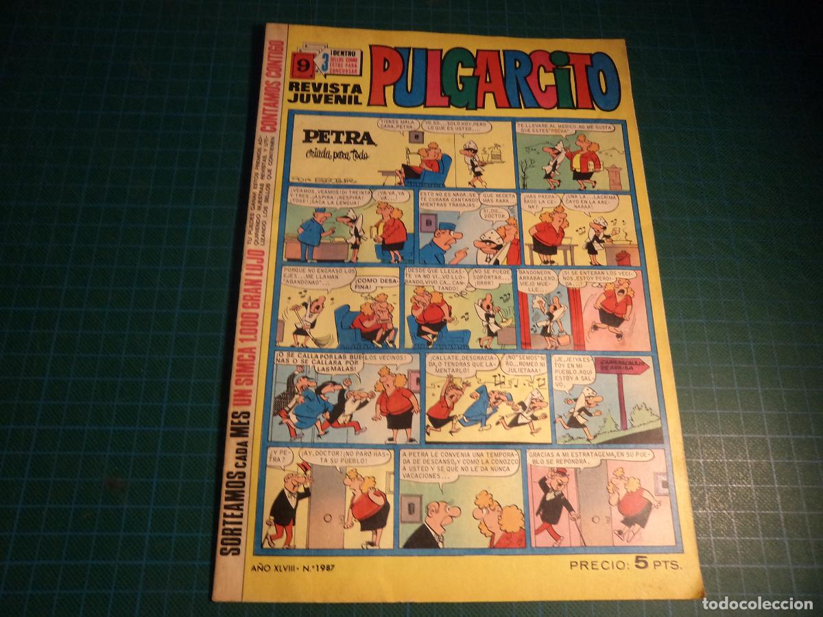 Tebeos: Pulgarcito. N&ordm; 1987. Bruguera