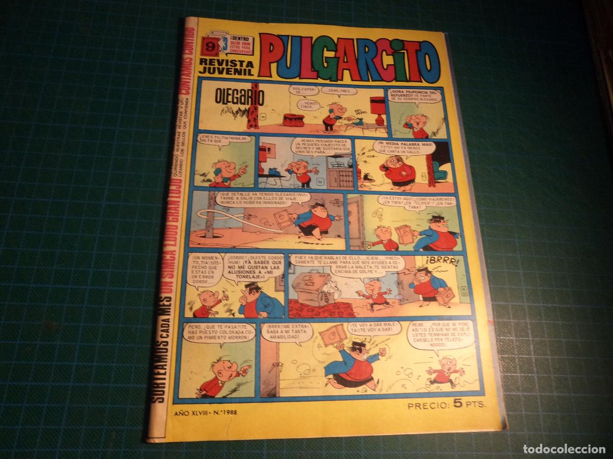 Tebeos: Pulgarcito. N&ordm; 1988. Bruguera