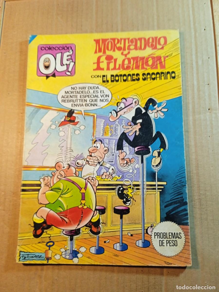 Tebeos: TEBEO DE OLE MORTADELO Y FILEMON CON EL BOTONES SACARINO EN PROBLEMAS DE PESO DEL A&Ntilde;O 1984 N&ordm; 294