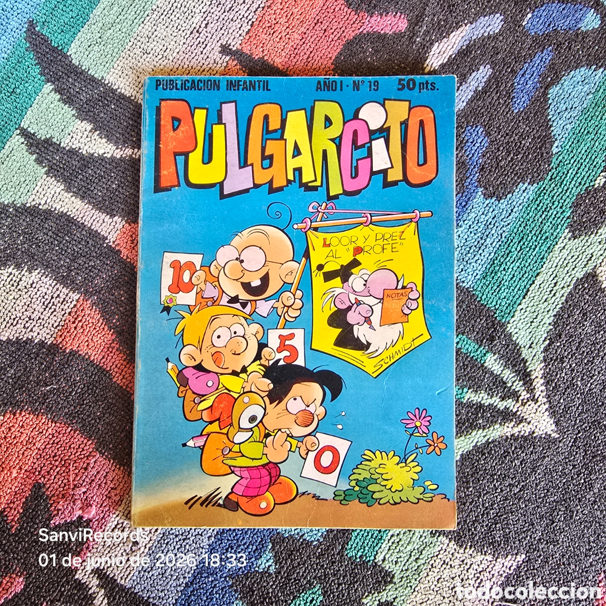 Comics: PULGARCITO, PUBLICACI&Oacute;N INFANTIL 19 (A&Ntilde;O I) (BRUGUERA)