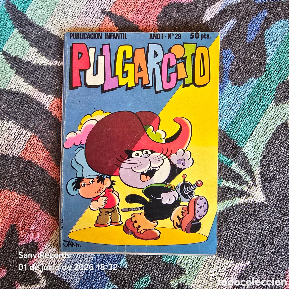 Tebeos: PULGARCITO, PUBLICACI&Oacute;N INFANTIL 29 (A&Ntilde;O I) (BRUGUERA)