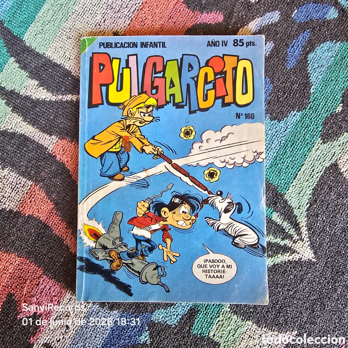 Tebeos: PULGARCITO, PUBLICACI&Oacute;N INFANTIL 160 (A&Ntilde;O IV) (BRUGUERA)