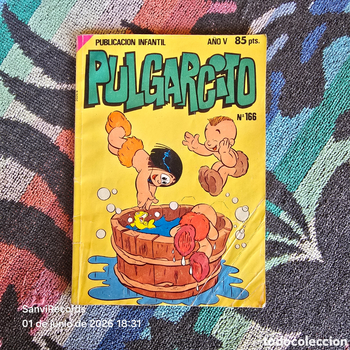 Tebeos: PULGARCITO, PUBLICACI&Oacute;N INFANTIL 166 (A&Ntilde;O V) (BRUGUERA)