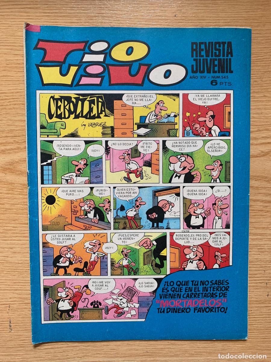 Tebeos: T&iacute;o Vivo n&ordm; 545 - 2&ordf; &Eacute;poca - Faltan Los Billetes Mortadelo