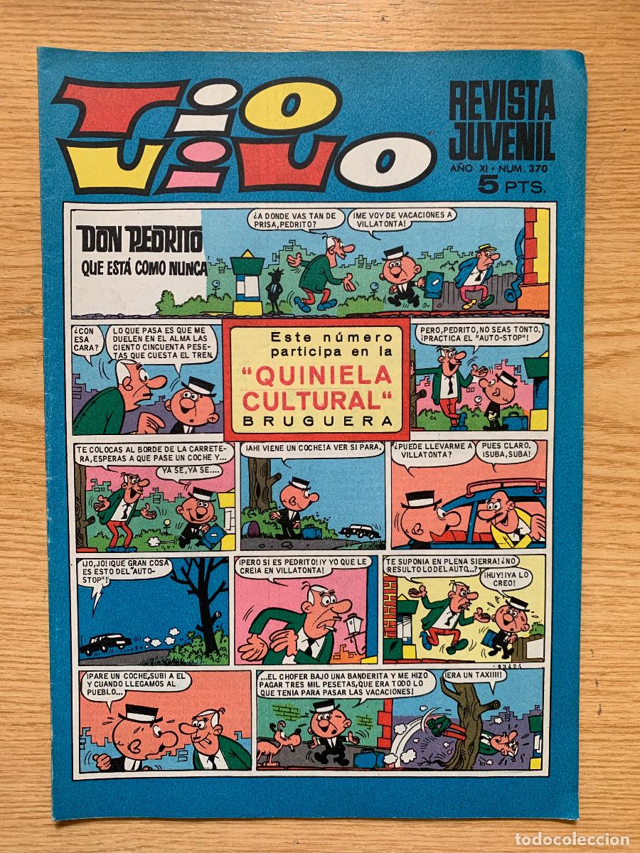 Tebeos: T&iacute;o Vivo n&ordm; 370 - 2&ordf; &Eacute;poca - Estado Excelente: Cromos de Futbol