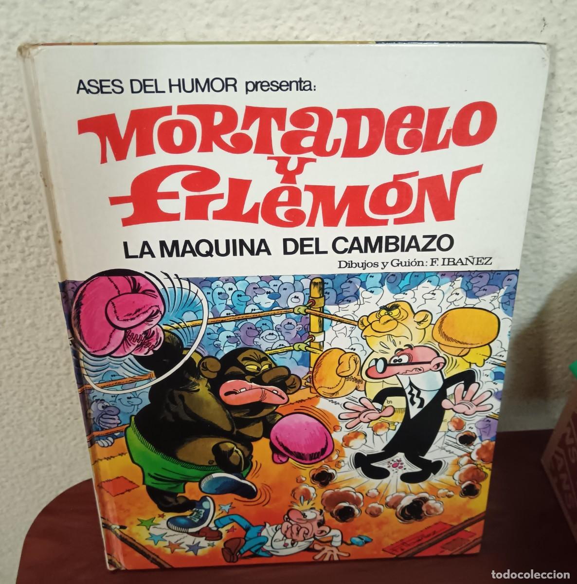 Tebeos: ASES DEL HUMOR N&ordm; 9 MORTADELO Y FILEM&Oacute;N LA M&Aacute;QUINA DEL CAMBIAZO BRUGUERA A&Ntilde;O 1971