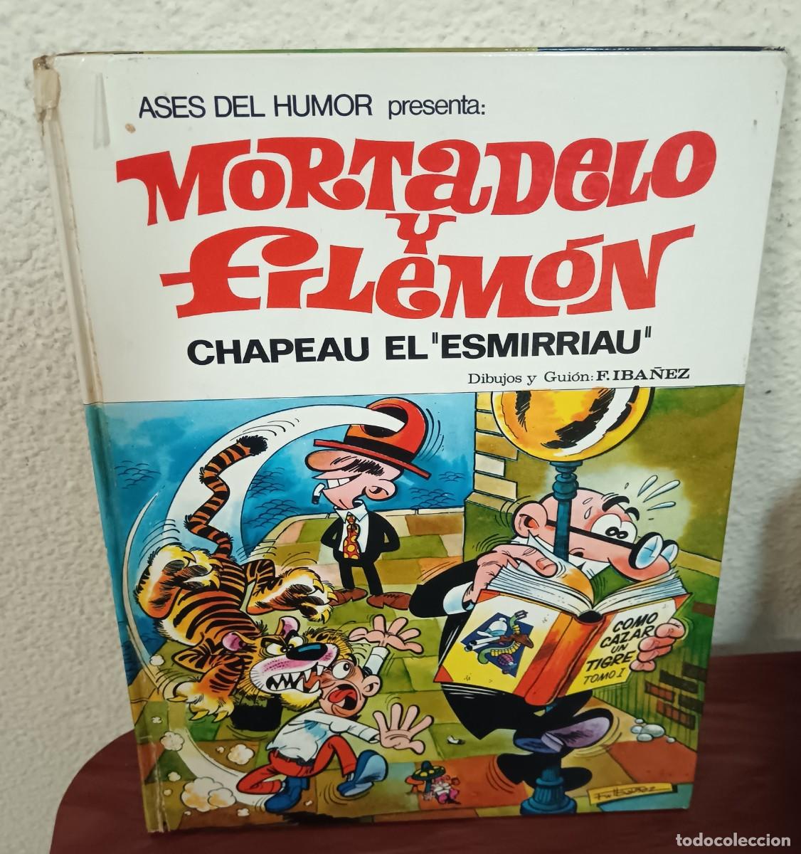 Tebeos: ASES DEL HUMOR N&ordm; 7 MORTADELO Y FILEM&Oacute;N CHAPEAU EL &rdquo;ESMIRRIAU&rdquo; BRUGUERA A&Ntilde;O 1971
