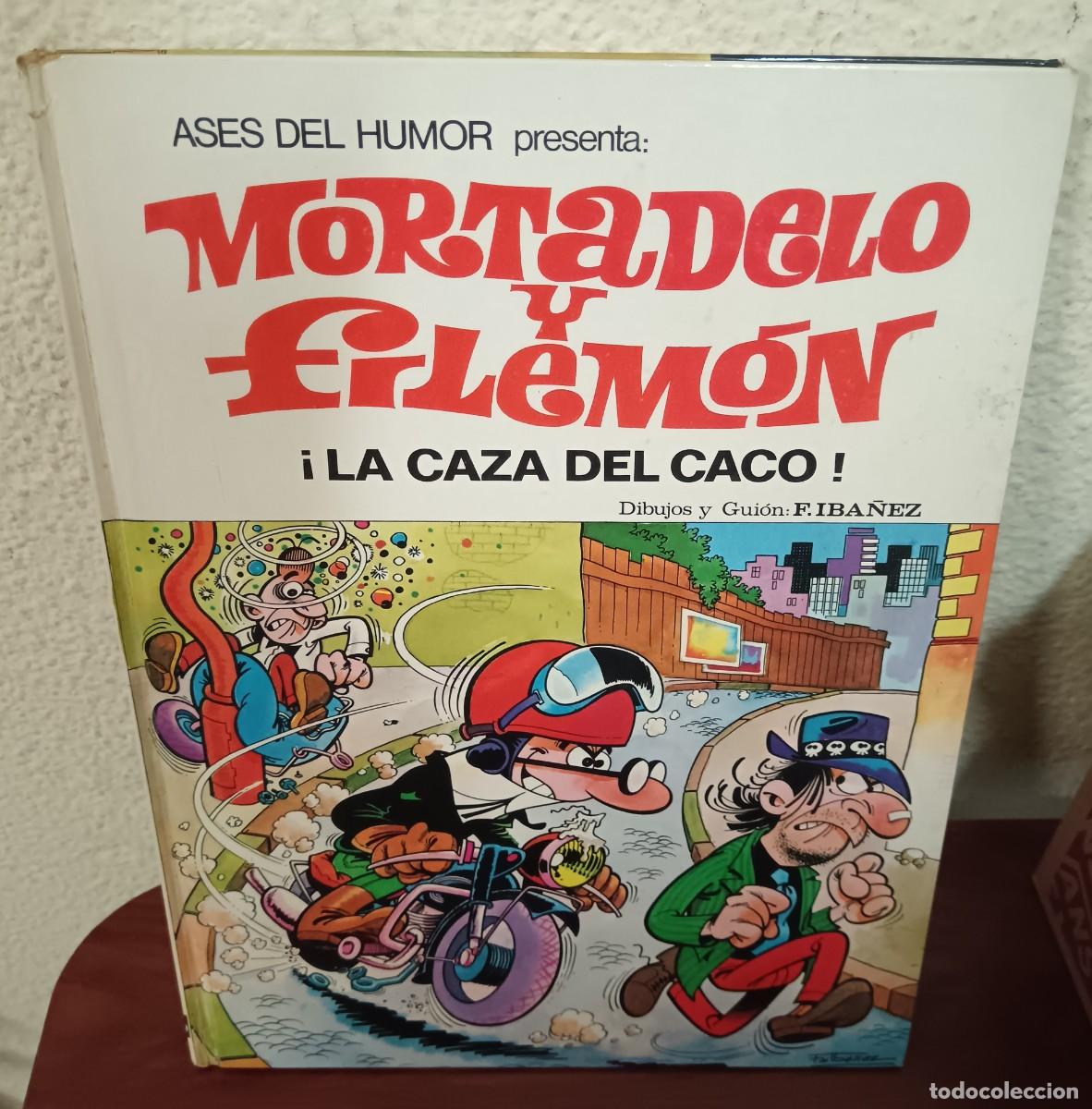 Tebeos: ASES DEL HUMOR N&ordm; 6 MORTADELO Y FILEM&Oacute;N &iexcl;LA CAZA DEL CACO! BRUGUERA A&Ntilde;O 1971 TAPA DURA