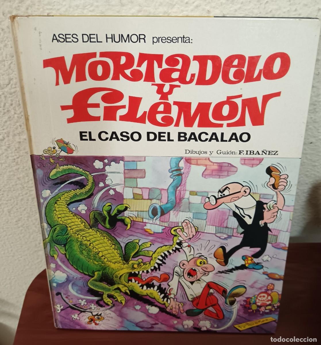 Tebeos: ASES DEL HUMOR N&ordm; 5 MORTADELO Y FILEM&Oacute;N EL CASO DEL BACALAO BRUGUERA A&Ntilde;O 1971 TAPA DURA