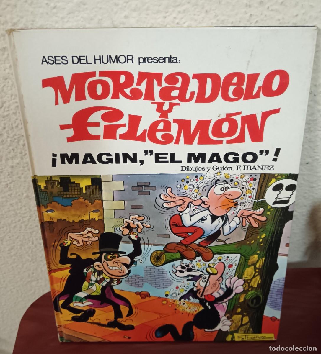 Tebeos: ASES DEL HUMOR N&ordm; 12 MORTADELO Y FILEM&Oacute;N &iexcl;MAG&Iacute;N, &rdquo;EL MAGO&rdquo; BRUGUERA A&Ntilde;O 1971 TAPA DURA