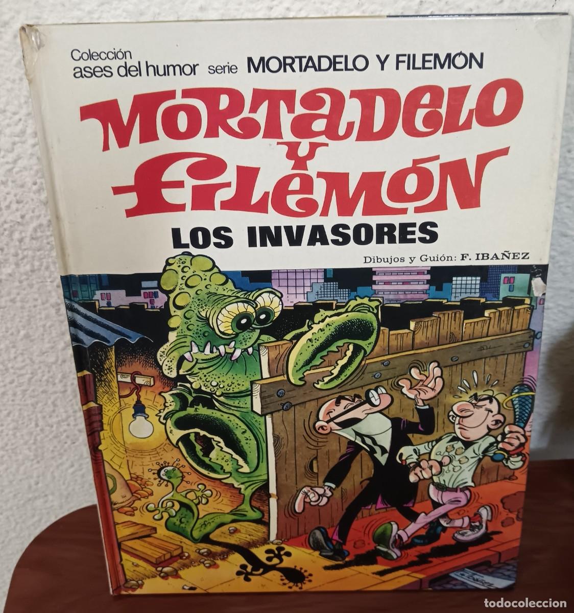 Tebeos: ASES DEL HUMOR N&ordm; 29 MORTADELO Y FILEM&Oacute;N LOS INVASORES BRUGUERA A&Ntilde;O 1974 TAPA DURA