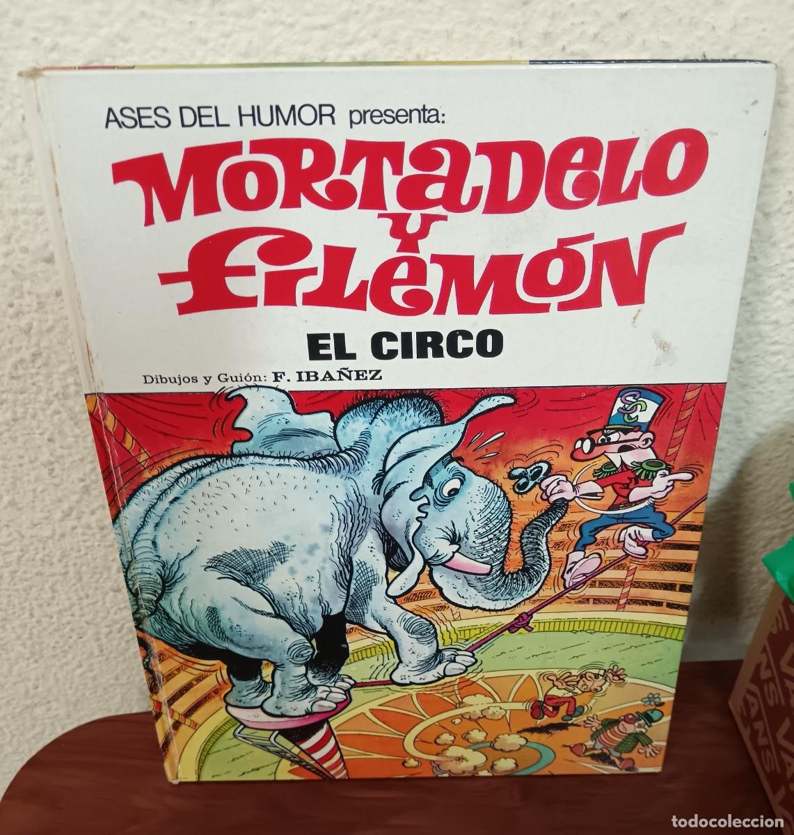 Tebeos: ASES DEL HUMOR N&ordm; 27 MORTADELO Y FILEM&Oacute;N EL CIRCO BRUGUERA A&Ntilde;O 1973 TAPA DURA