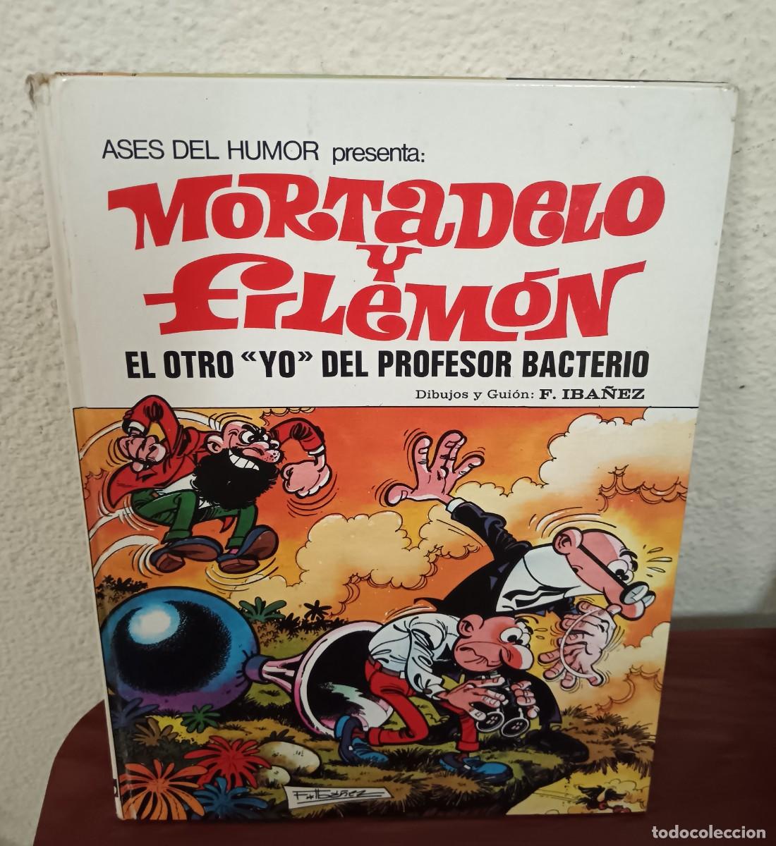 Tebeos: ASES DEL HUMOR N&ordm; 24 MORTADELO Y FILEM&Oacute;N EL OTRO &rdquo;YO&rdquo; DEL PROFESOR BACTERIO BRUGUERA A&Ntilde;O 1973