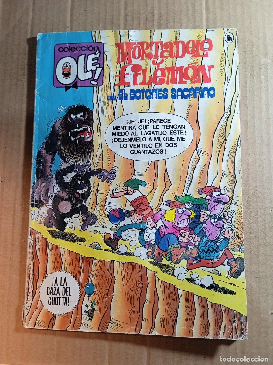 Tebeos: TEBEO DE OLE MORTADELO Y FILEMON CON EL BOTONES SACARINO EN A LA CAZA DEL GHOTTA DEL A&Ntilde;O 1985 N&ordm; 310