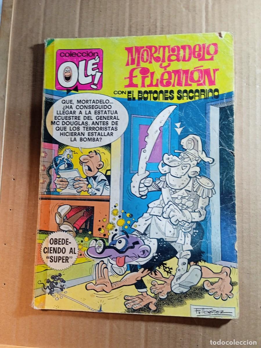 Tebeos: TEBEO DE OLE MORTADELO Y FILEMON CON EL BOTONES SACARINO EN OBEDECIENDO AL SUPER DEL A&Ntilde;O 1980 N&ordm; 204