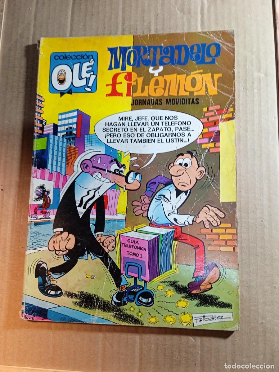 Tebeos: TEBEO DE OLE MORTADELO Y FILEMON EN JORNADAS MOVIDITAS DEL A&Ntilde;O 1974 N&ordm; 95 NUMERO EN EL LOMO
