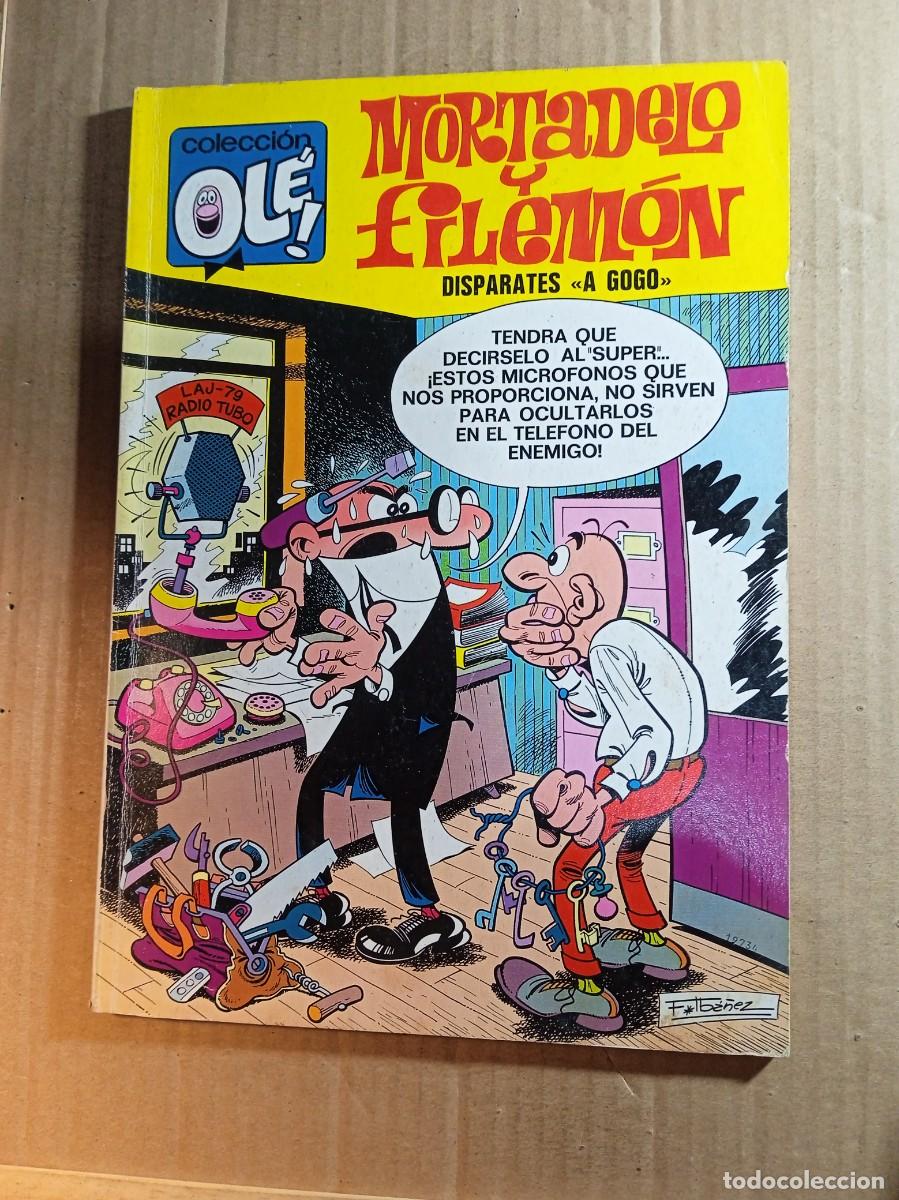 Tebeos: TEBEO DE OLE MORTADELO Y FILEMON EN DISPARATES A GOGO DEL A&Ntilde;O 1973 N&ordm; 90 NUMERO EN EL LOMO