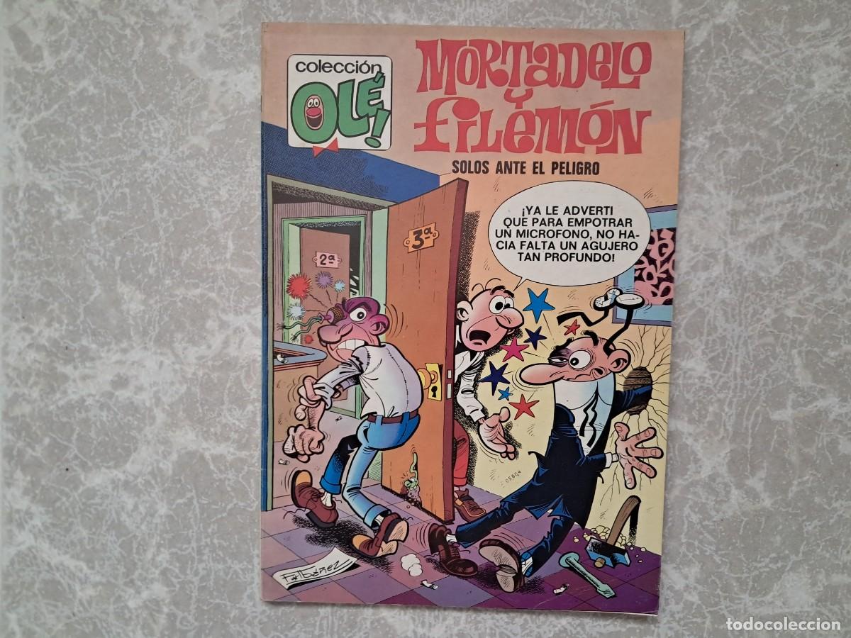 Tebeos: COLECCI&Oacute;N OL&Eacute;.N&ordm; 121. MORTADELO Y FILEM&Oacute;N.SOLOS ANTE EL PELIGRO. 1&ordf; EDICI&Oacute;N 1976.BRUGUERA.