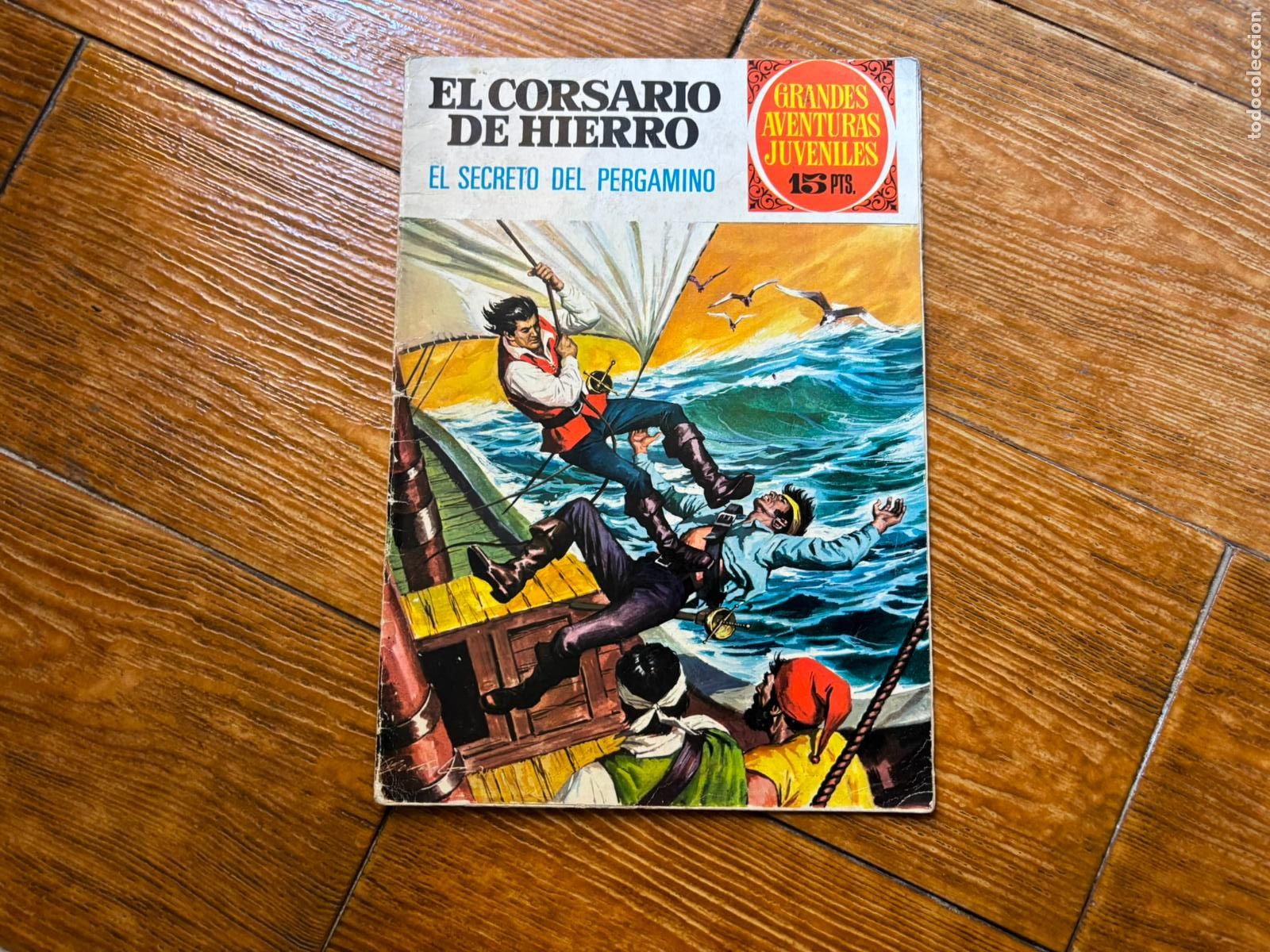 Tebeos: GRANDES AVENTURAS JUVENILES N&ordm; 15 EL CORSARIO DE HIERRO EDITORIAL BRUGUERA