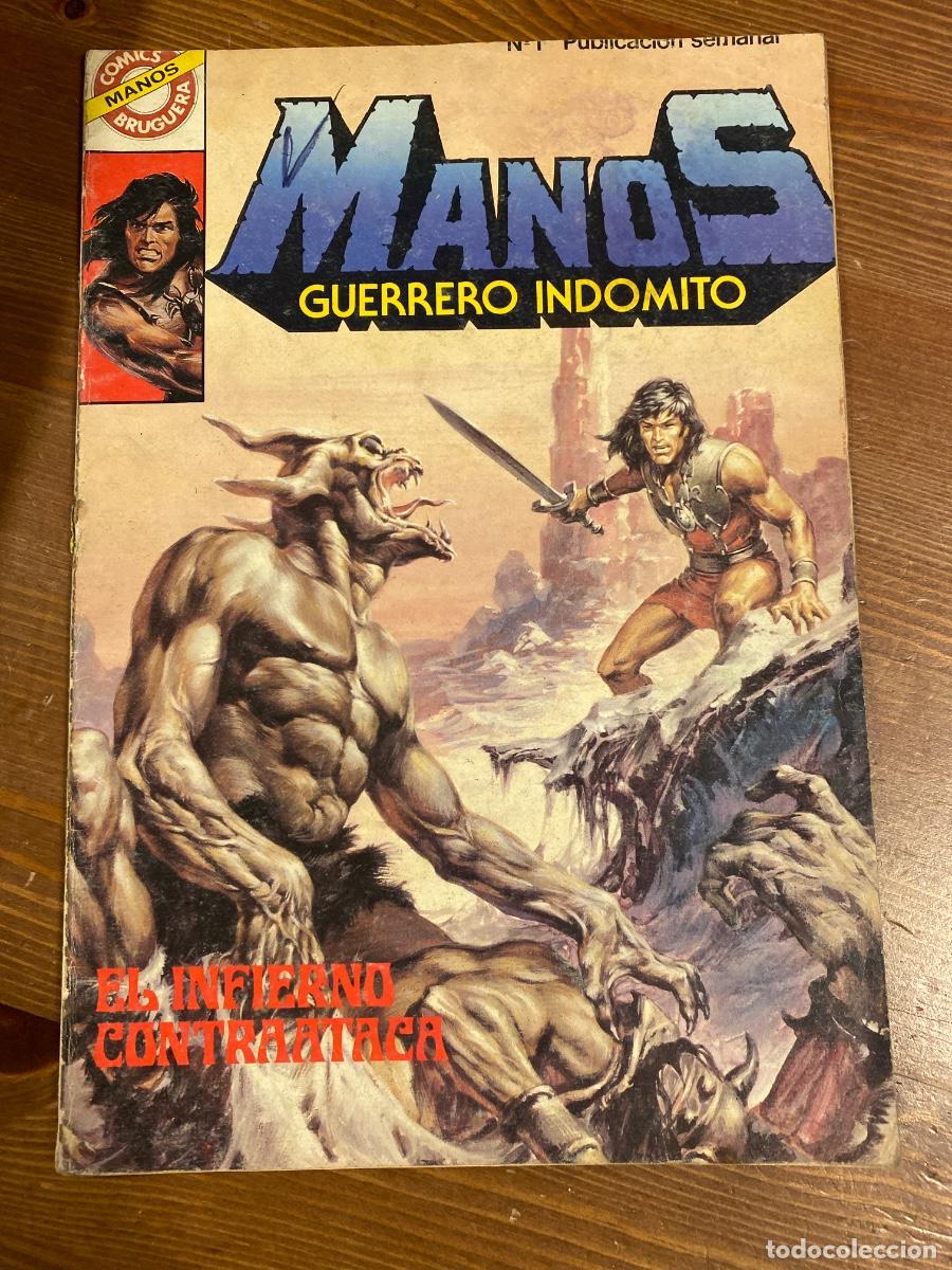 Tebeos: MANOS GUERRERO INDOMITO N&ordm;1 BRUGUERA
