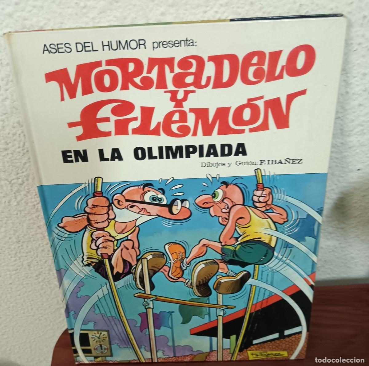 Tebeos: ASES DEL HUMOR N&ordm; 15 MORTADELO Y FILEM&Oacute;N EN LA OLIMPIADA BRUGUERA A&Ntilde;O 1972 TAPA DURA