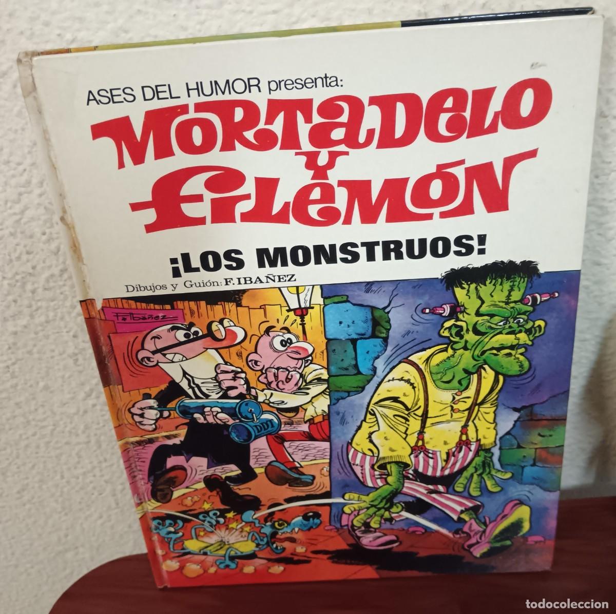 Tebeos: ASES DEL HUMOR N&ordm; 25 MORTADELO Y FILEM&Oacute;N &iexcl;LOS MONSTRUOS! BRUGUERA A&Ntilde;O 1973 TAPA DURA