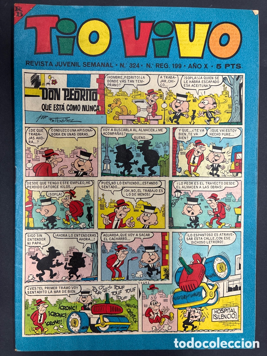 Tebeos: COMIC COLECCION TIO VIVO N&ordm; 324 EDITORIAL BRUGUERA