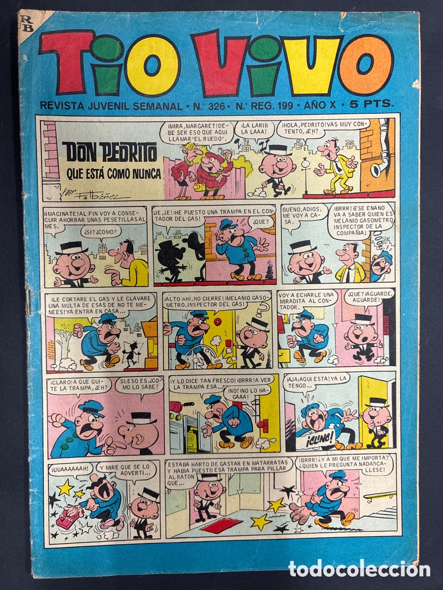 Tebeos: COMIC COLECCION TIO VIVO N&ordm; 326 EDITORIAL BRUGUERA