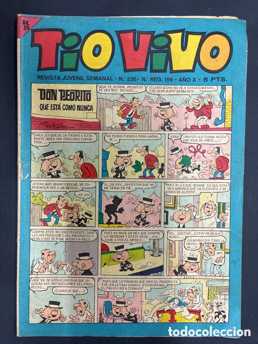 Tebeos: COMIC COLECCION TIO VIVO N&ordm; 336 EDITORIAL BRUGUERA