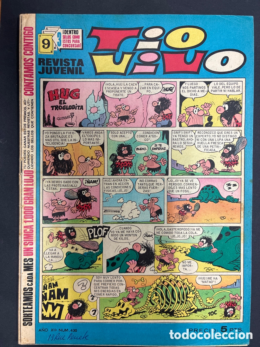 Tebeos: COMIC COLECCION TIO VIVO N&ordm; 430 EDITORIAL BRUGUERA