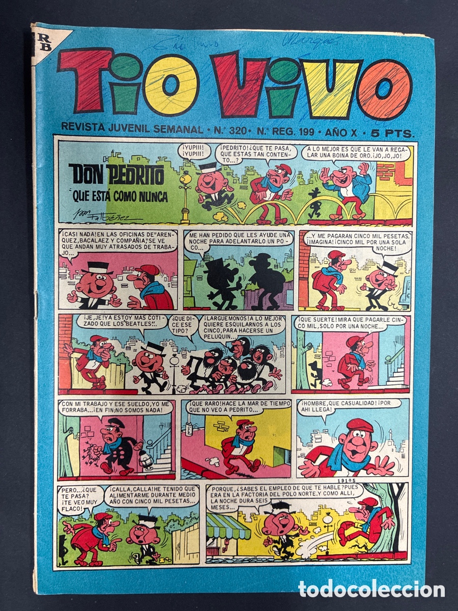 Tebeos: COMIC COLECCION TIO VIVO N&ordm; 320 EDITORIAL BRUGUERA