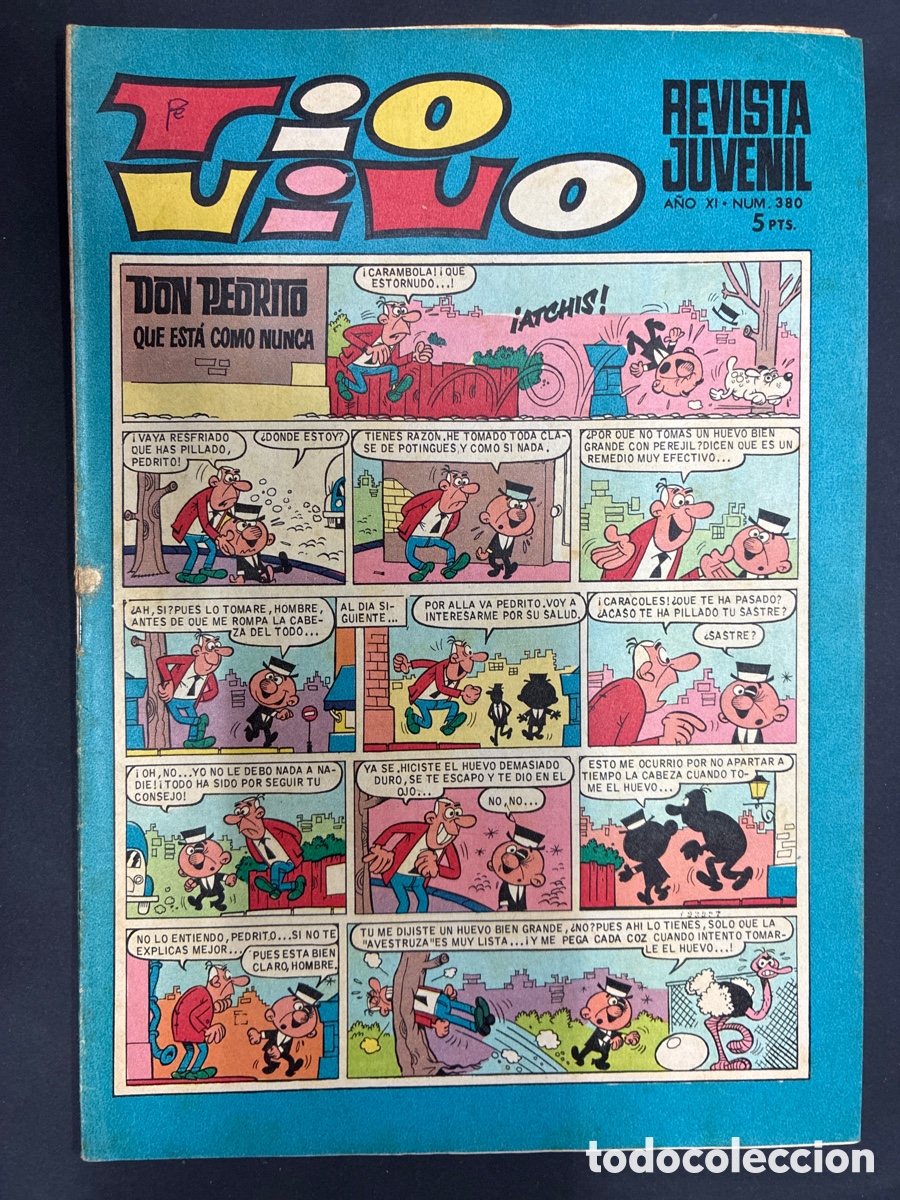Livros de Banda Desenhada: COMIC COLECCION TIO VIVO N&ordm; 380 EDITORIAL BRUGUERA