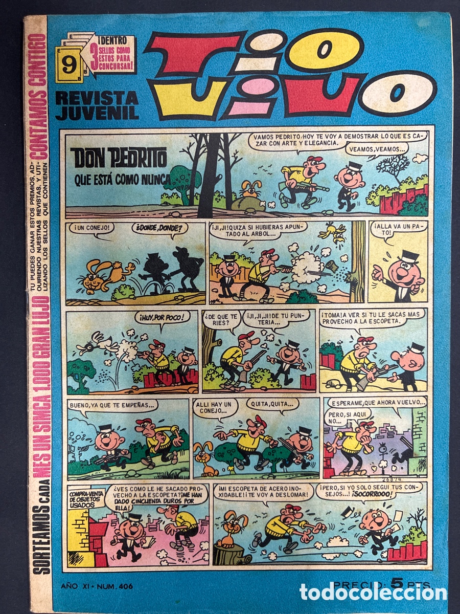 BDs: COMIC COLECCION TIO VIVO N&ordm; 406 EDITORIAL BRUGUERA