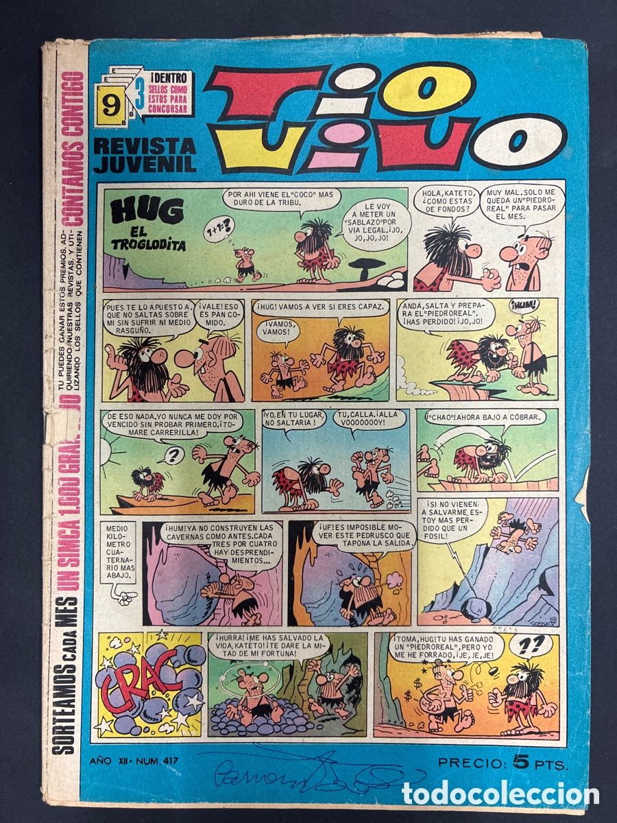 BDs: COMIC COLECCION TIO VIVO N&ordm; 417 EDITORIAL BRUGUERA